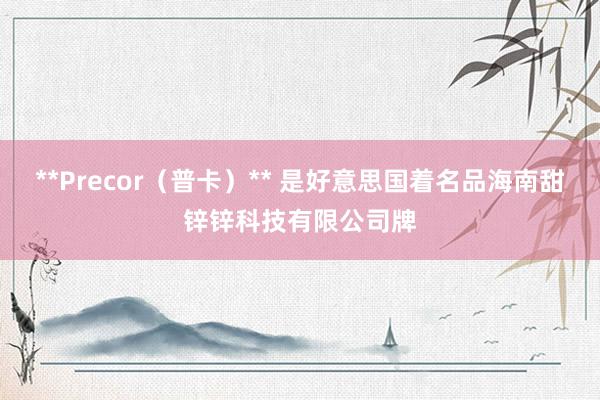 **Precor(普卡)** 是好意思国着名品海南甜锌锌科技有限公司牌